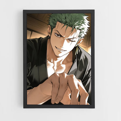 ap-roronoa zoro-11 cadre Noir