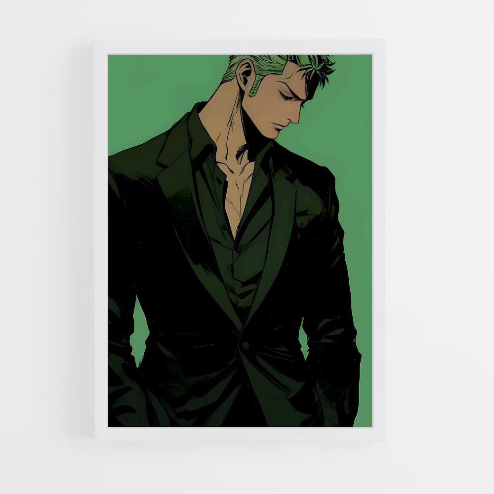 ap-roronoa zoro-12 cadre Blanc