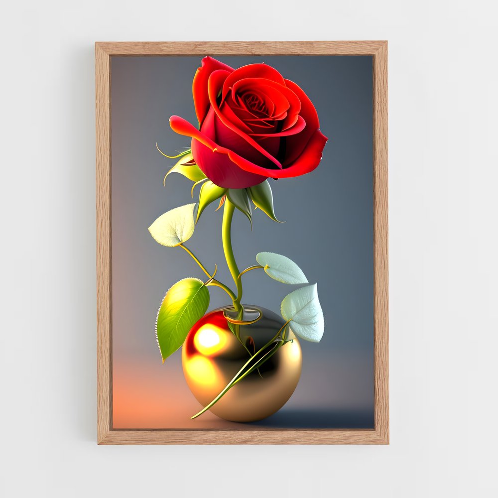 ap-rose-18 cadre Bois clair