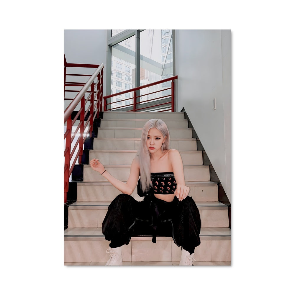Poster Escalier Rose