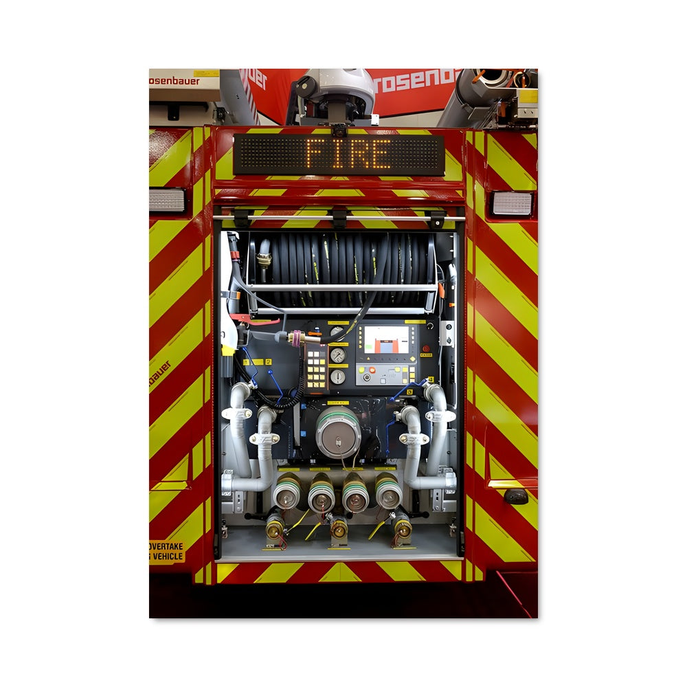 Poster Pompiers en Action