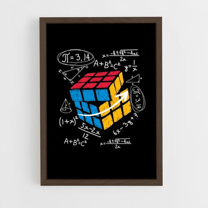 ap-rubiks cube-1 cadre Bois foncé