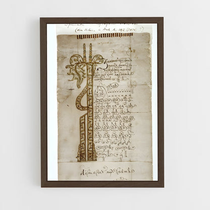 ap-russian calligraphy-3 cadre Bois foncé