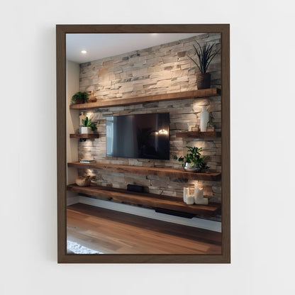 ap-rustic-23 cadre Bois foncé