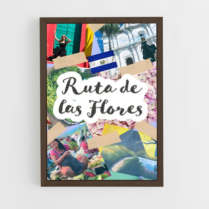 ap-ruta de las flores-1 cadre Bois foncé