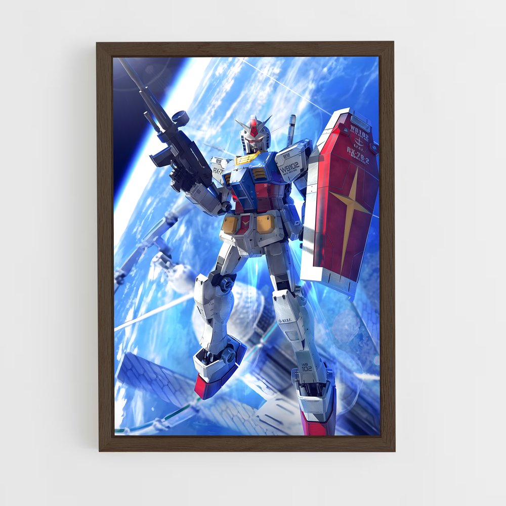ap-rx78 gundam-5 cadre Bois foncé