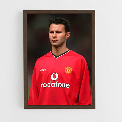 ap-ryan giggs-4 cadre Bois foncé
