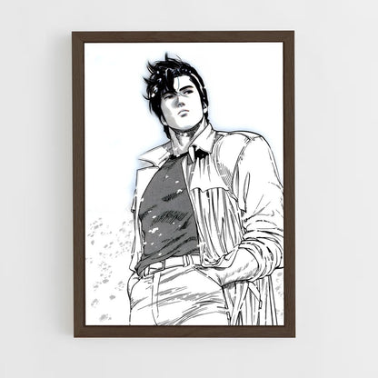 ap-ryo saeba-3 cadre Bois foncé