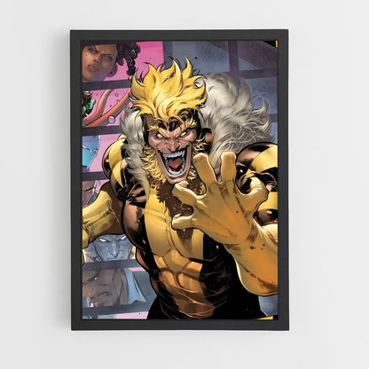 ap-sabretooth x-men-1 cadre Noir