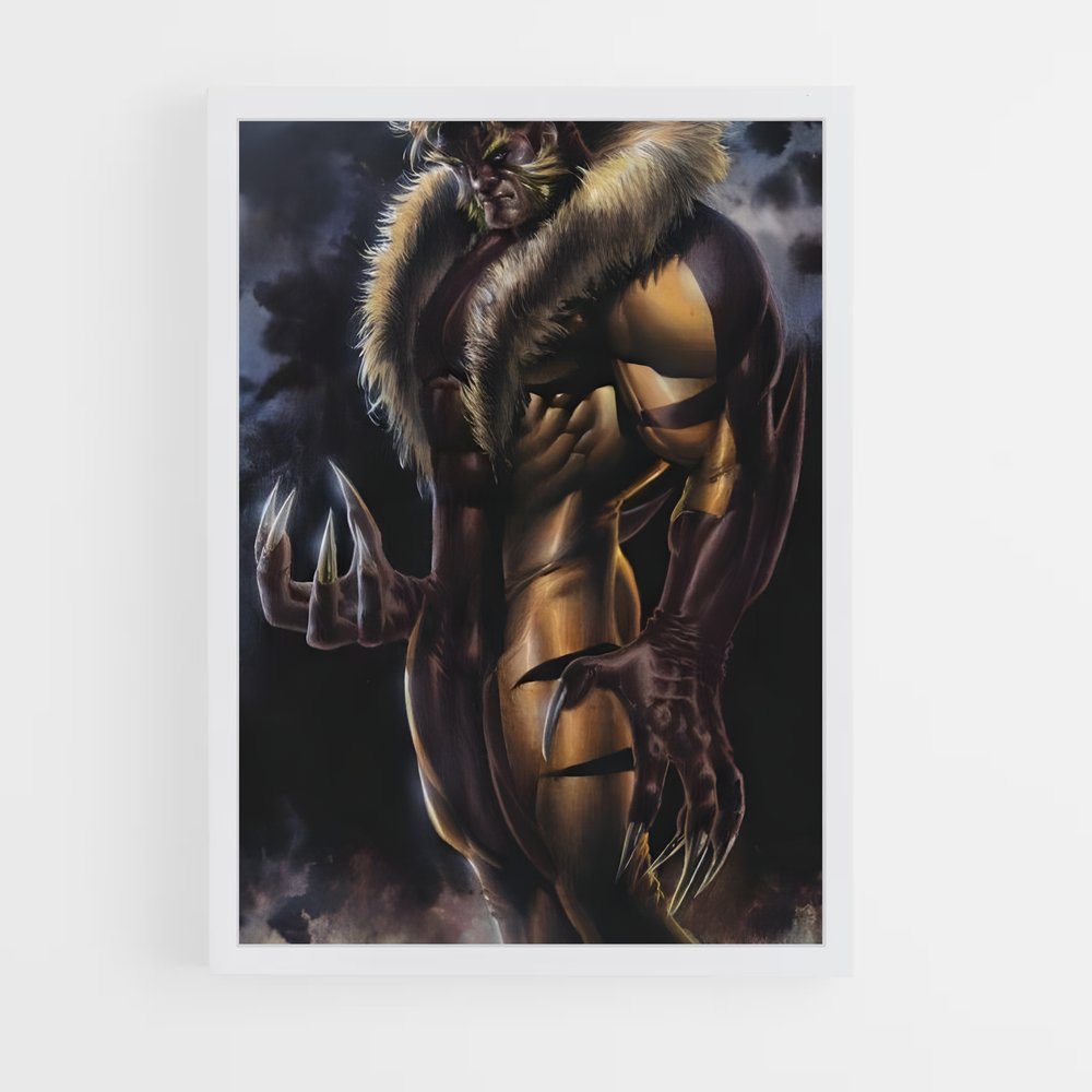 ap-sabretooth x-men-11 cadre Blanc