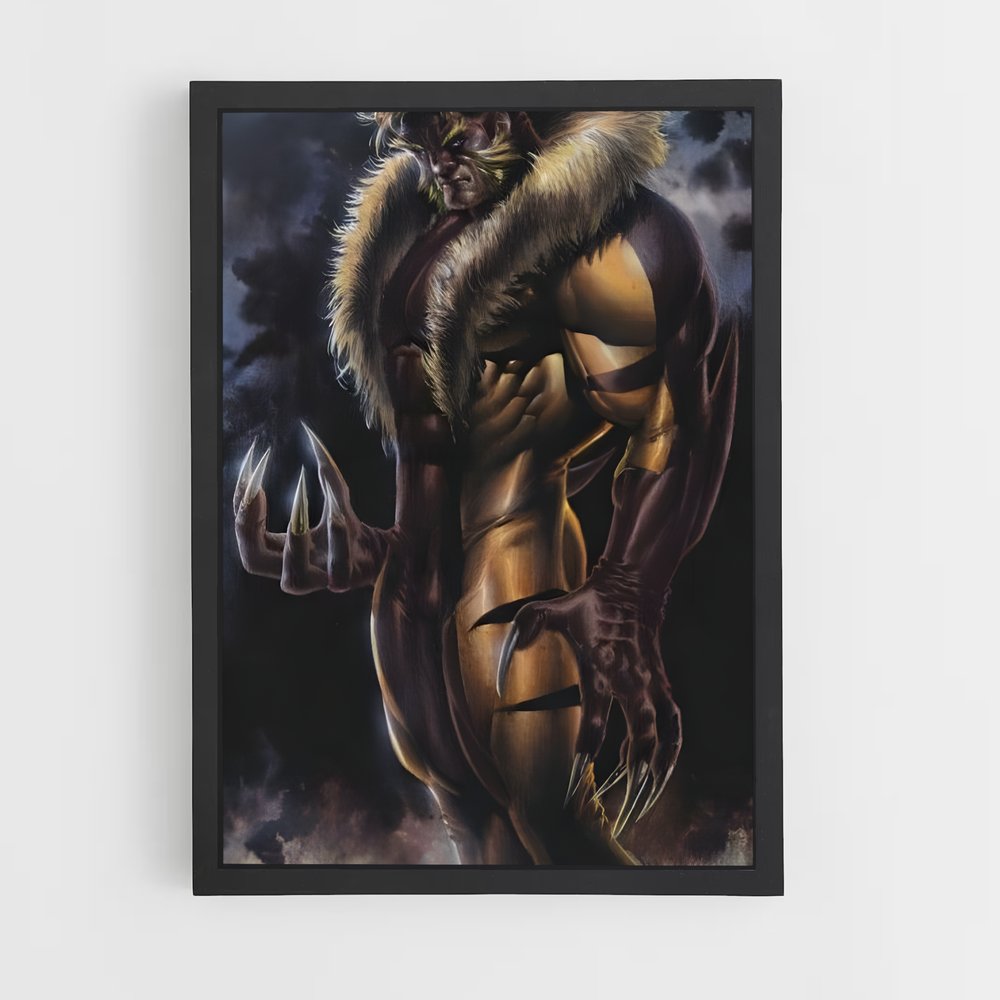 ap-sabretooth x-men-11 cadre Noir