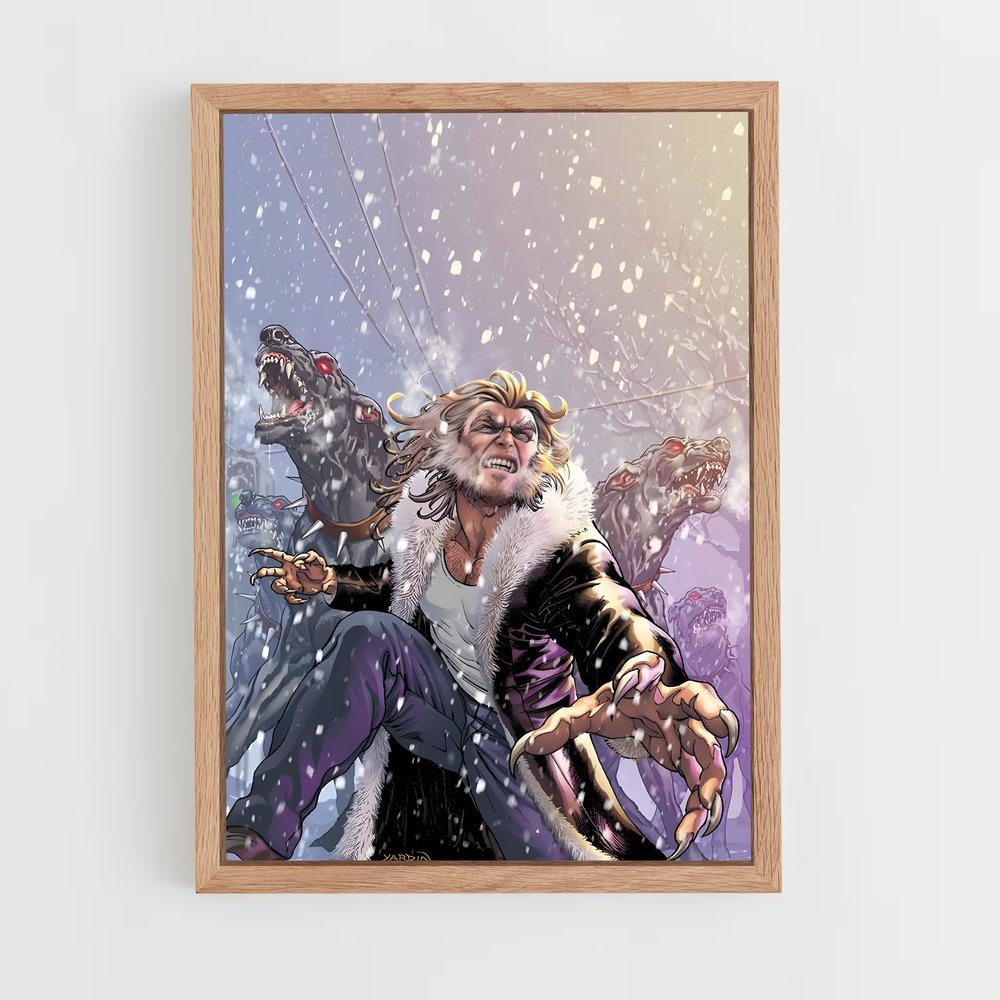 ap-sabretooth x-men-2 cadre Bois clair