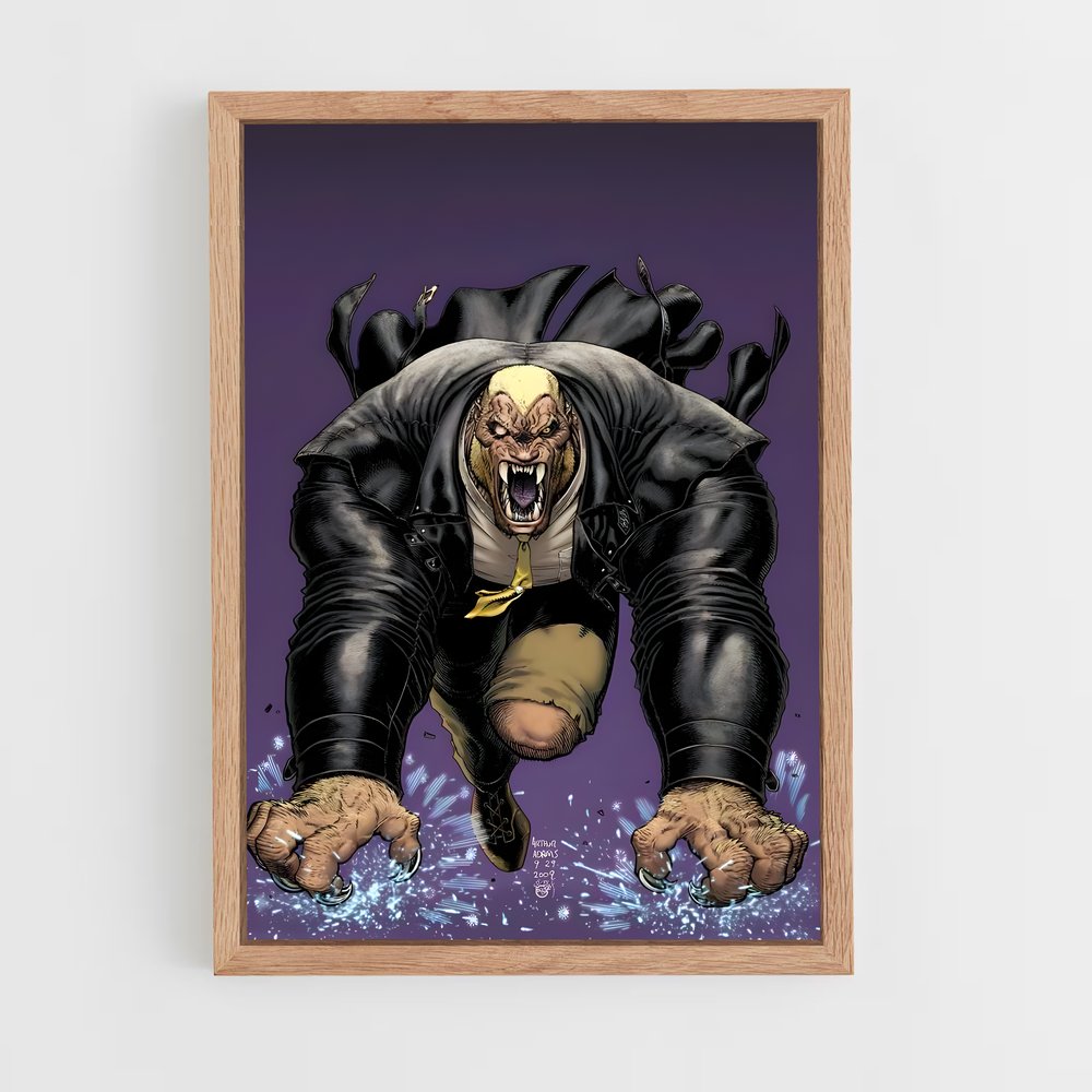 ap-sabretooth x-men-3 cadre Bois clair