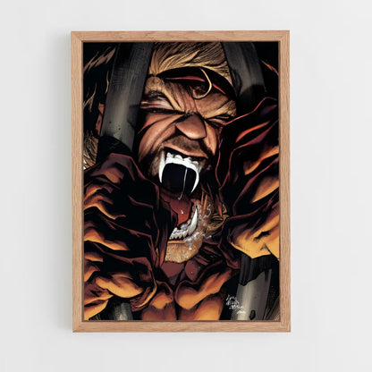 ap-sabretooth x-men-6 cadre Bois clair