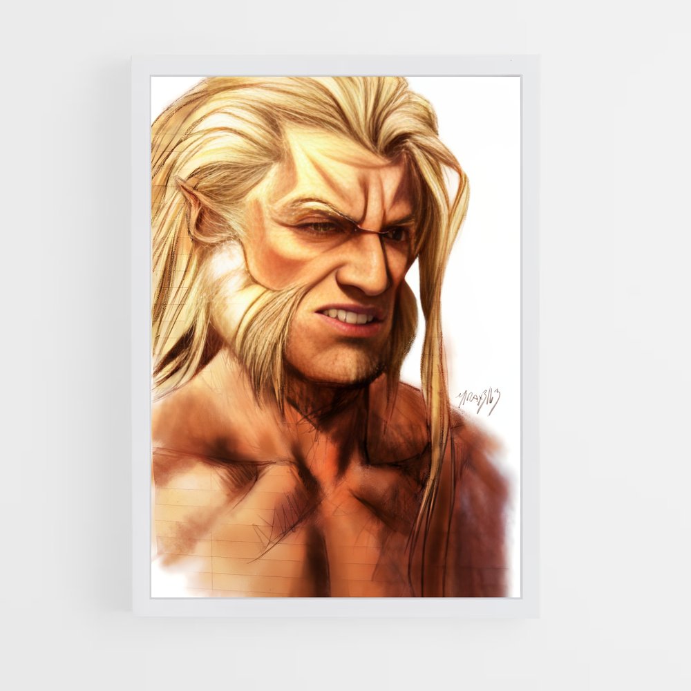 ap-sabretooth x-men-7 cadre Blanc