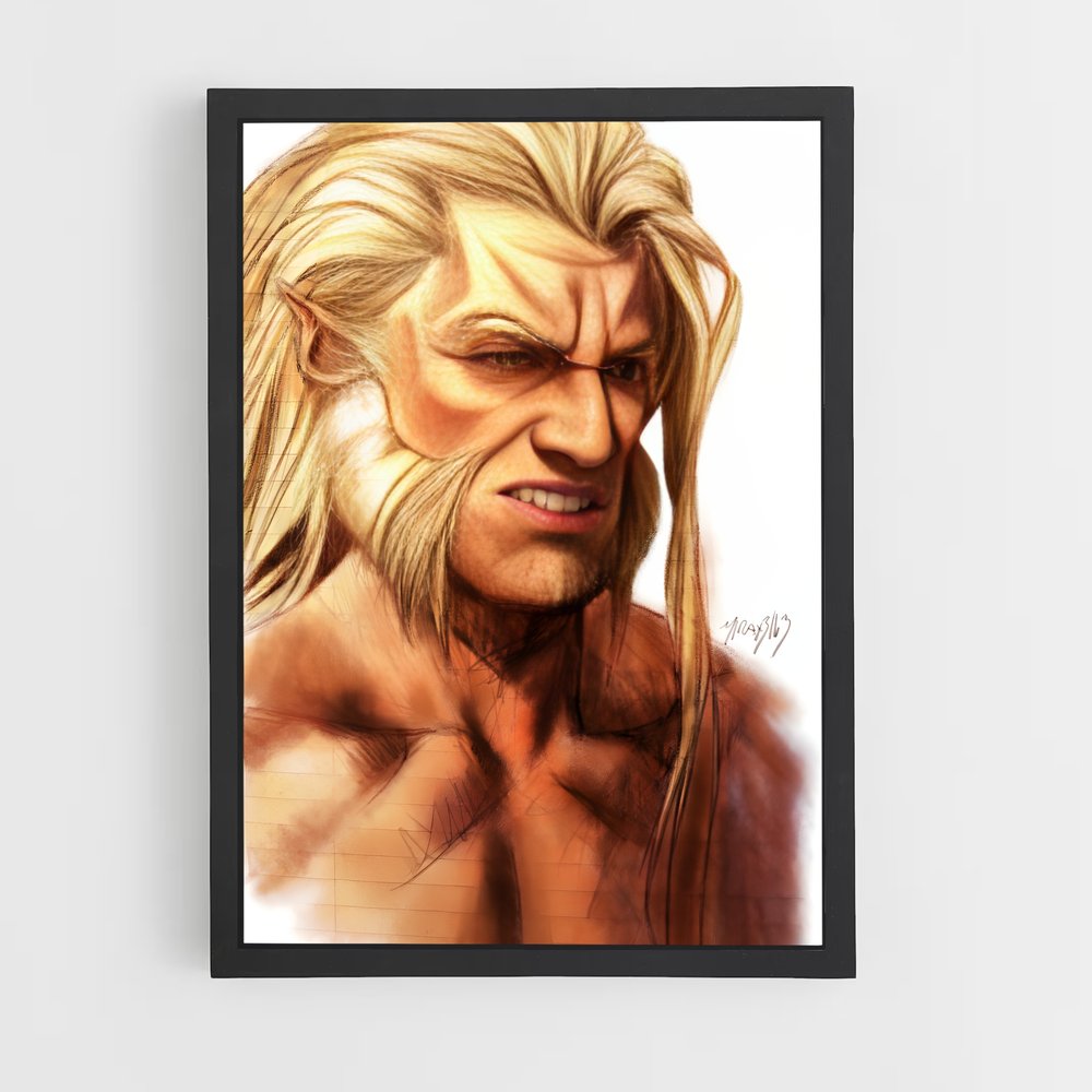 ap-sabretooth x-men-7 cadre Noir