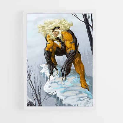 ap-sabretooth x-men-8 cadre Blanc