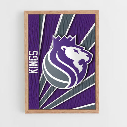 ap-sacramento kings-15 cadre Bois clair