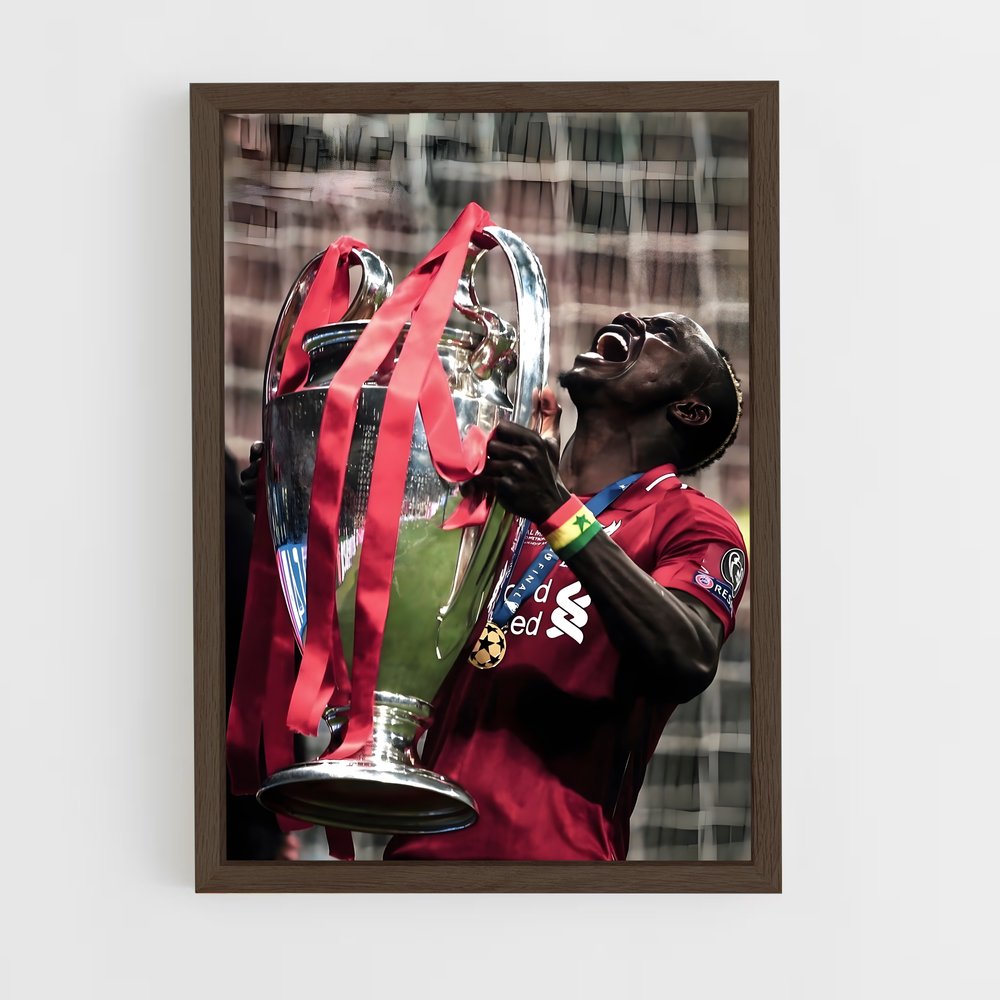 ap-sadio mane-4 cadre Bois foncé