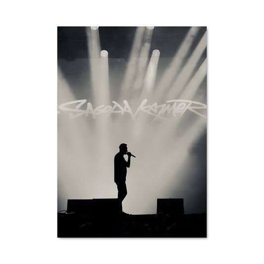 Poster Microphone en Lumière