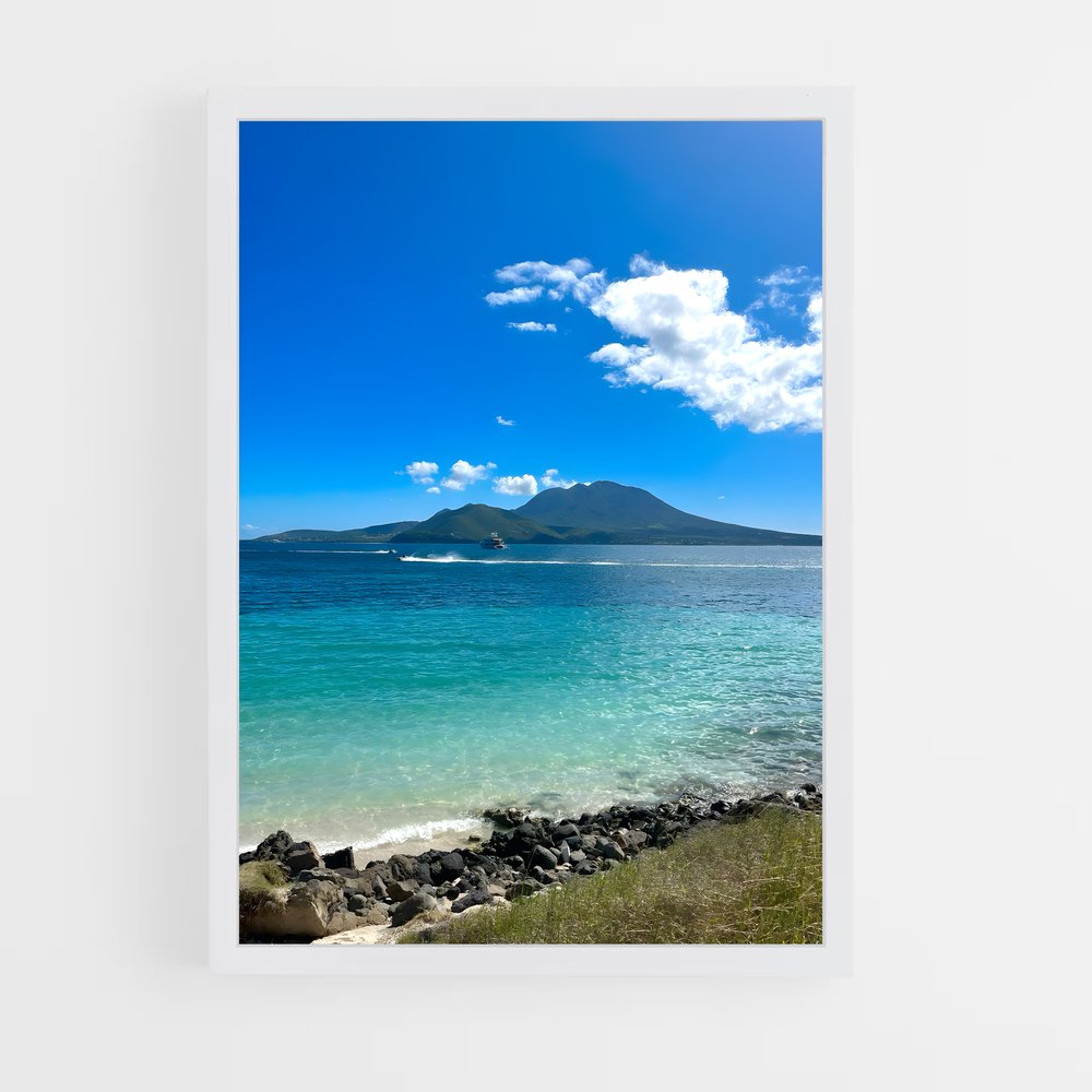 ap-saint kitts and nevis-5 cadre Blanc