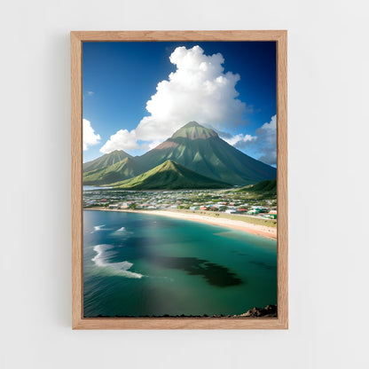 ap-saint kitts and nevis-7 cadre Bois clair