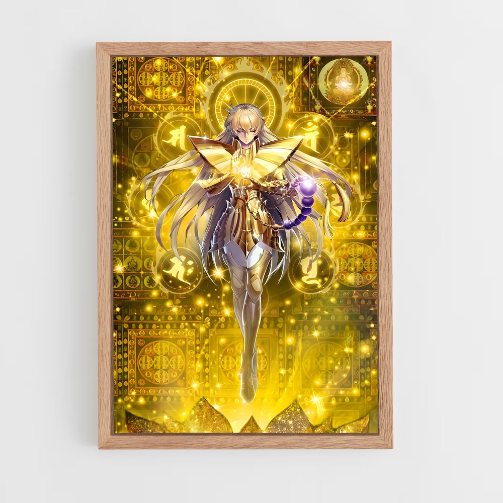 ap-saint seiya-6 cadre Bois clair