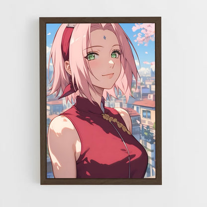 ap-sakura haruno-8 cadre Bois foncé