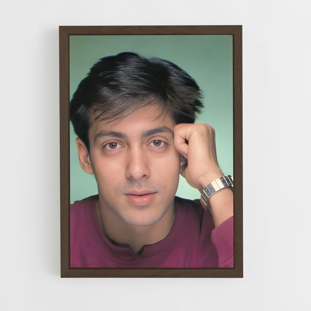 ap-salman khan-8 cadre Bois foncé