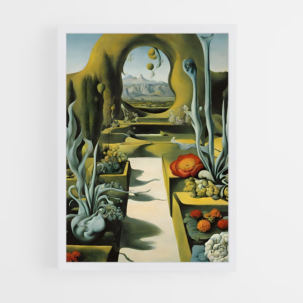 ap-salvador dali-5 cadre Blanc
