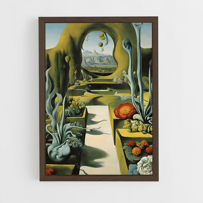 ap-salvador dali-5 cadre Bois foncé