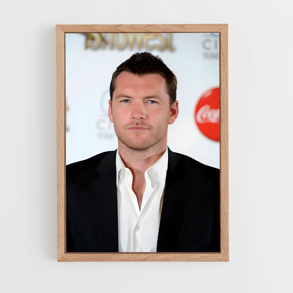 ap-sam worthington-2 cadre Bois clair