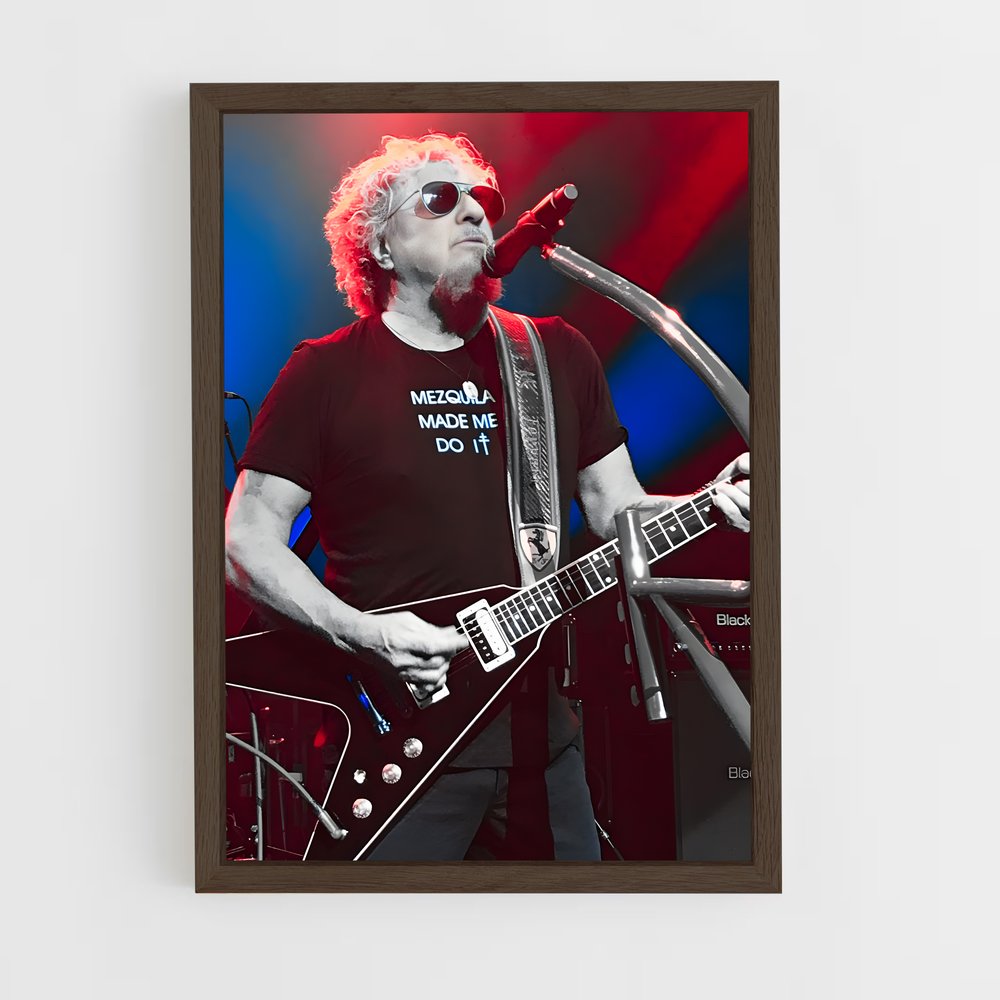 ap-sammy hagar-2 cadre Bois foncé