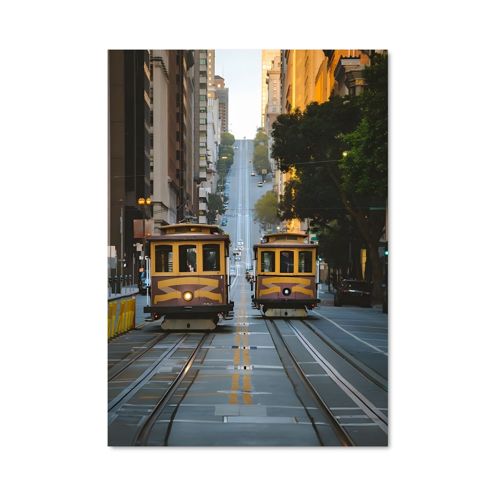 Poster Tramway de San Francisco