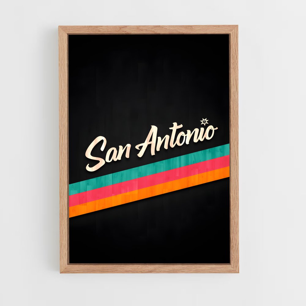 ap-san antonio spurs-1 cadre Bois clair