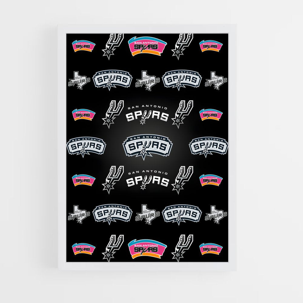 ap-san antonio spurs-3 cadre Blanc