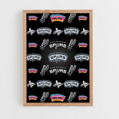 ap-san antonio spurs-3 cadre Bois clair