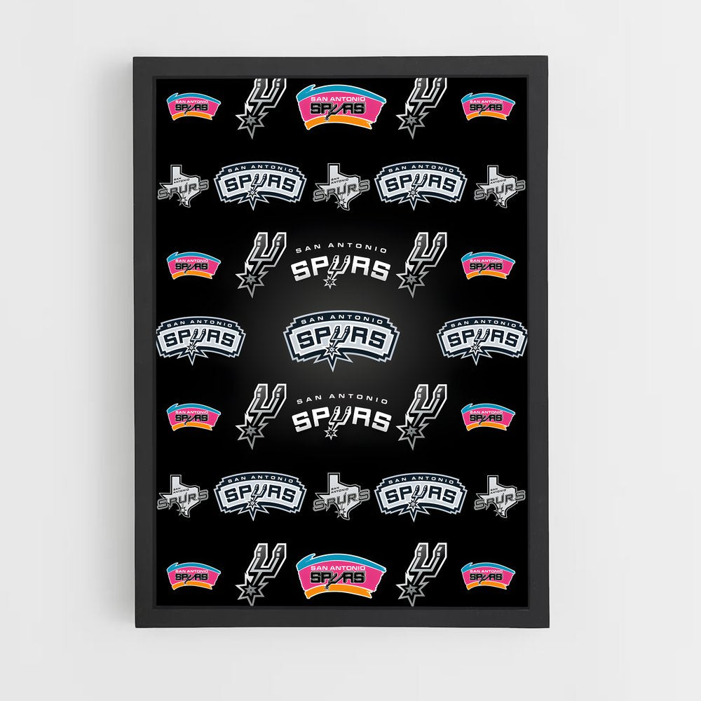 ap-san antonio spurs-3 cadre Noir