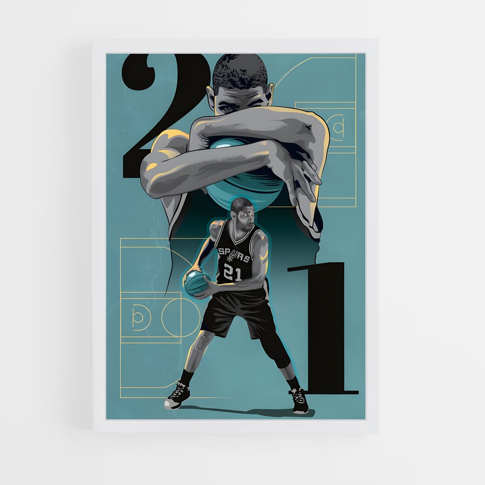 ap-san antonio spurs-4 cadre Blanc