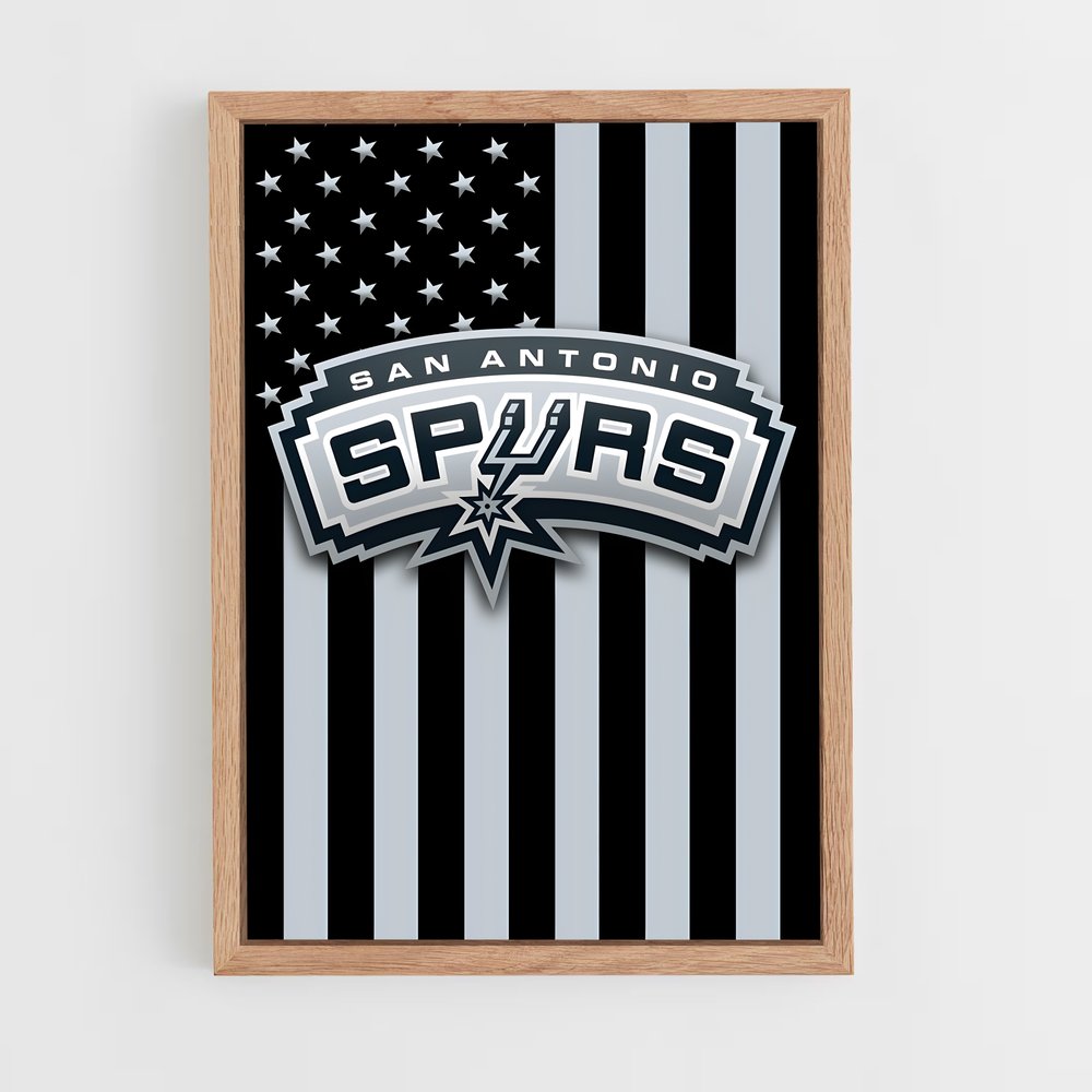 ap-san antonio spurs-5 cadre Bois clair