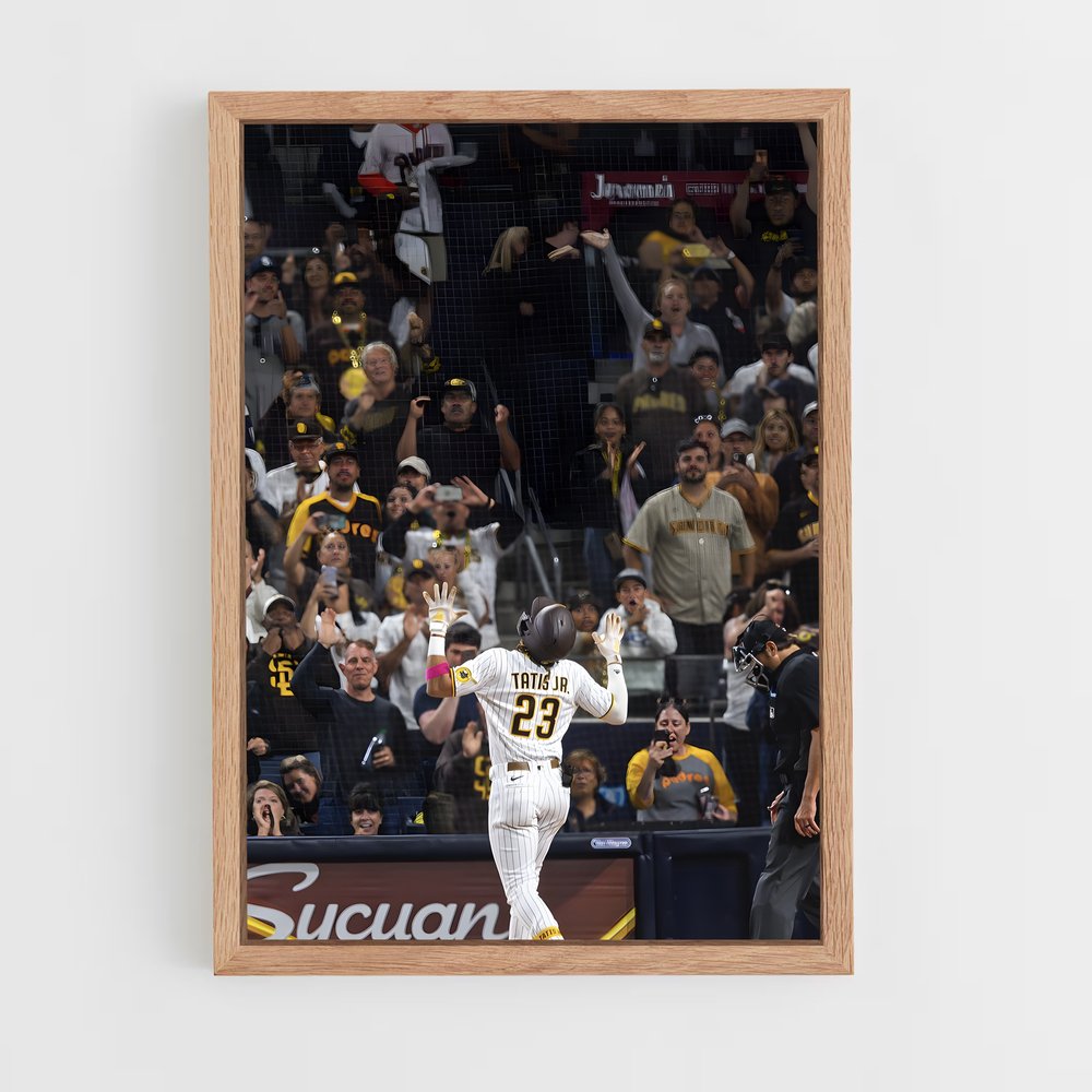 ap-san diego padres-6 cadre Bois clair