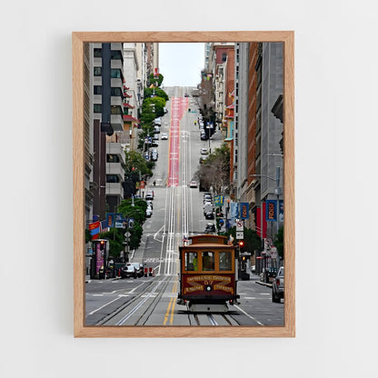 ap-san francisco cable car-3 cadre Bois clair
