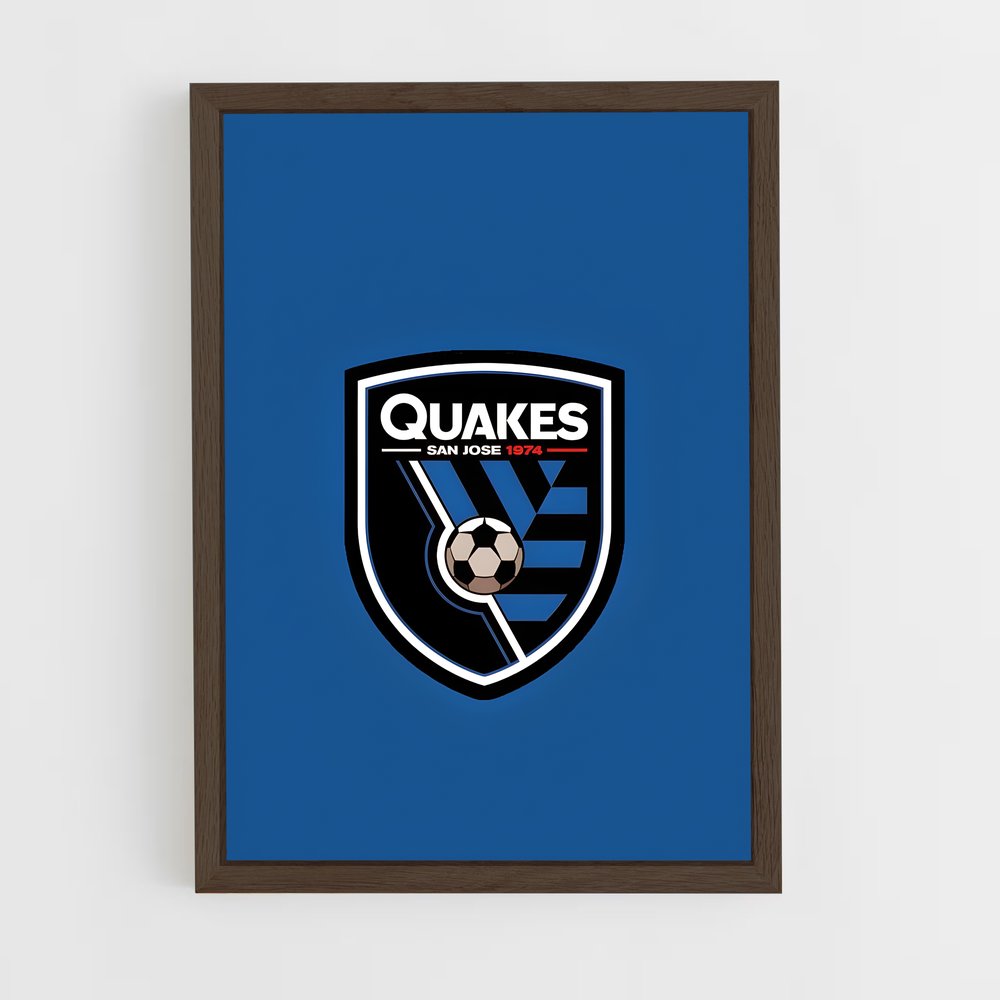 ap-san jose earthquakes-1 cadre Bois foncé