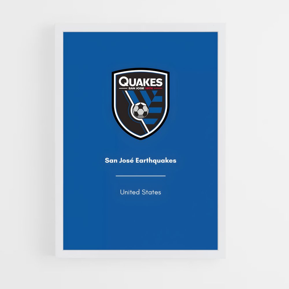 ap-san jose earthquakes-4 cadre Blanc