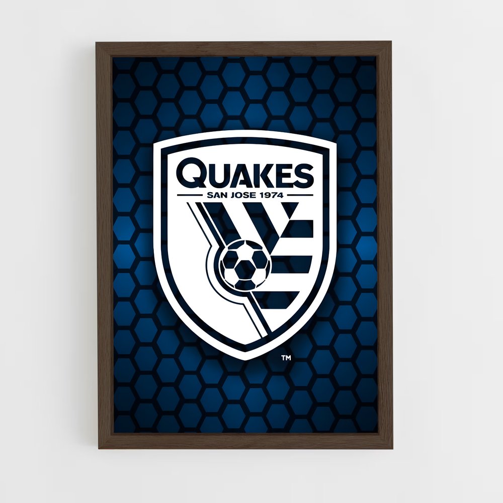 ap-san jose earthquakes-6 cadre Bois foncé