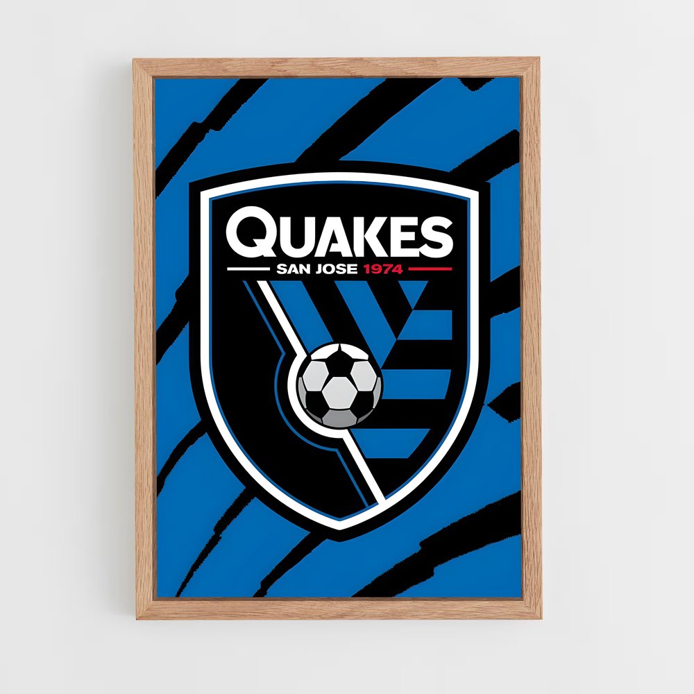 ap-san jose earthquakes-8 cadre Bois clair