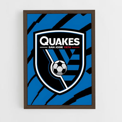 ap-san jose earthquakes-8 cadre Bois foncé
