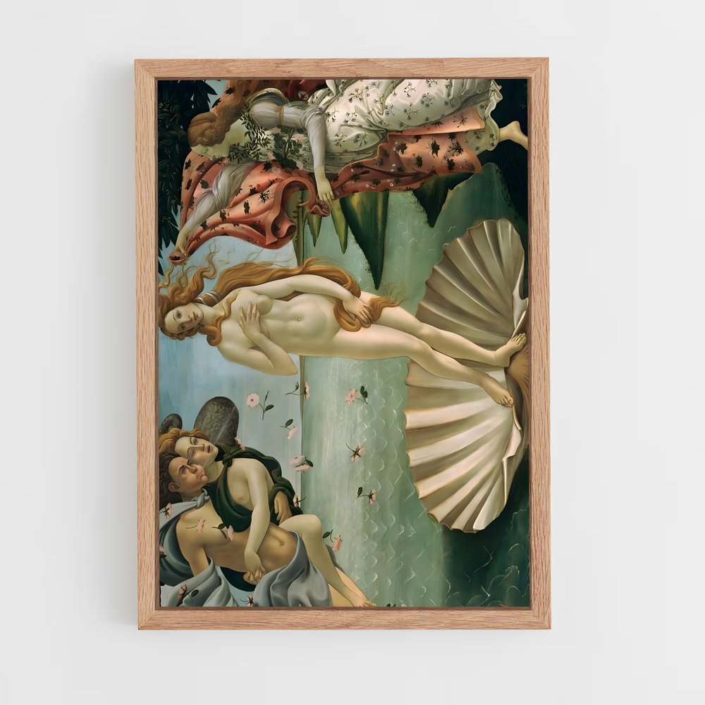 ap-sandro botticelli-1 cadre Bois clair