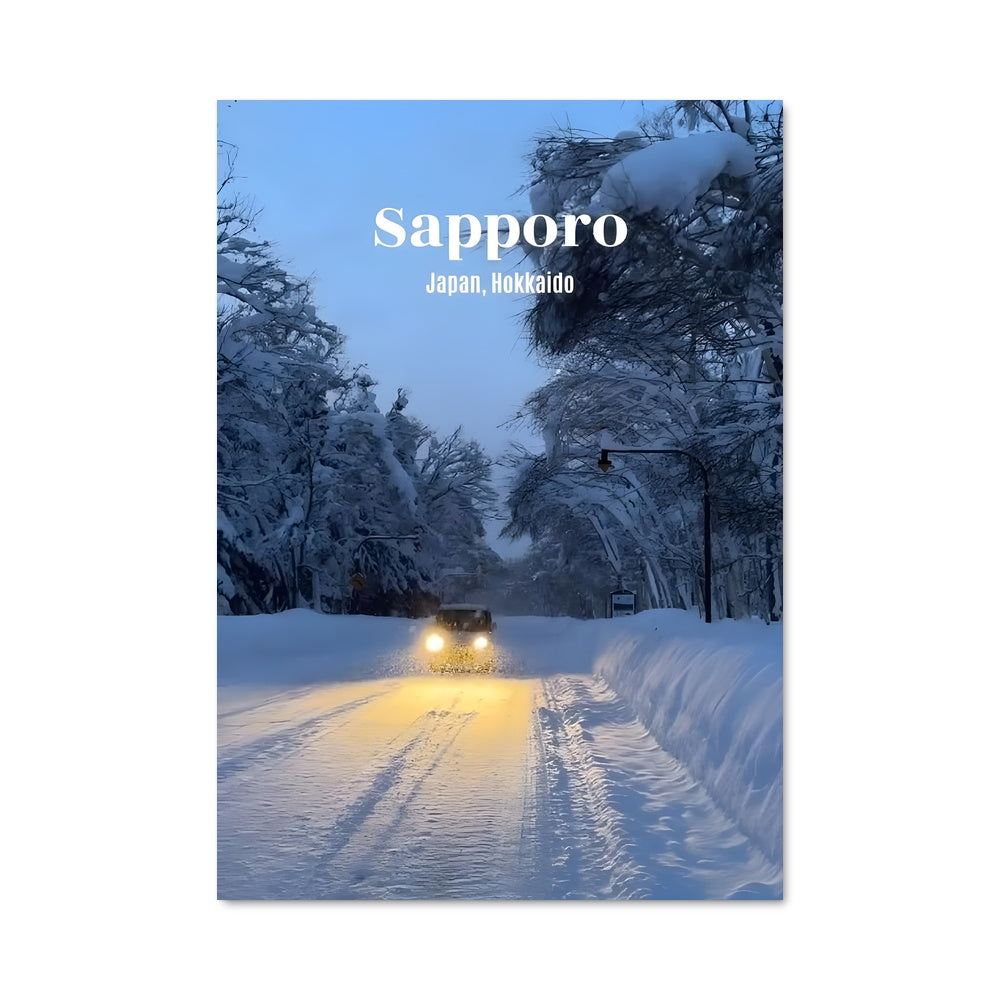 Poster Nuit Étoilée à Sapporo