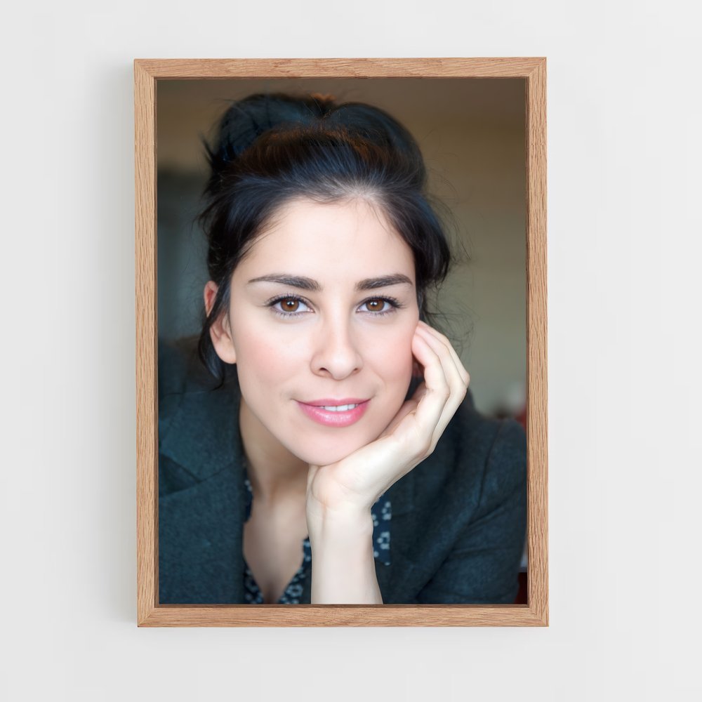 ap-sarah silverman-1 cadre Bois clair